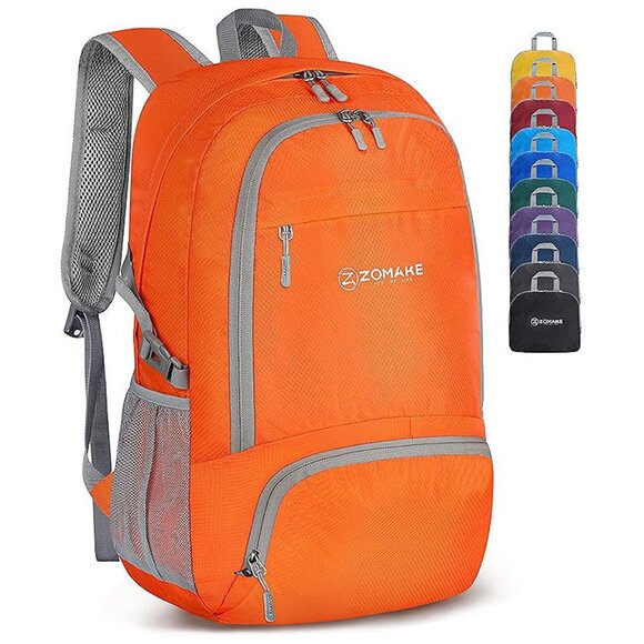 Other - Lightweight Packable Backpack 30L - Foldable Hiking Backpacks Orange